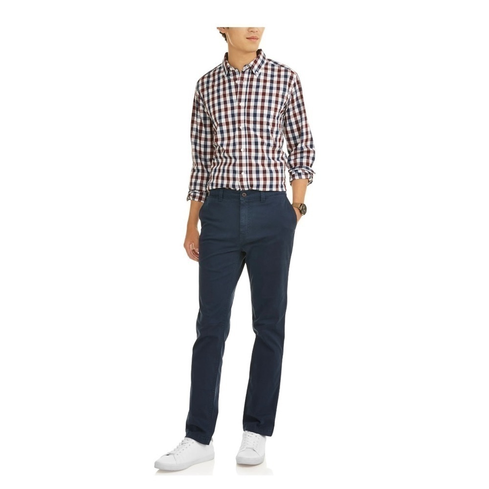 NWT MENS GEORGE DRESS PAMT BLUE SIZE 32 x 32